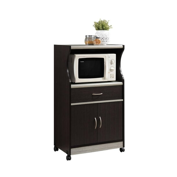 Microwave Cart Cabinet Drawer HODEDAH Grey Home Office Kitchen Storage Furniture Microwave Cart Cabinet Drawer HODEDAH Grey Home Office Kitchen Storage Furniture